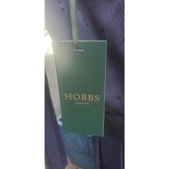 Hobbs Alexis Maxi Dress, Navy Blue, NWT Size 10* - Picture 7 of 14